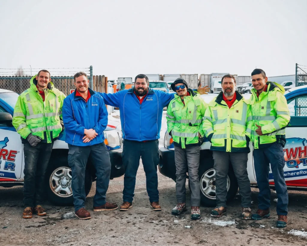 Anywhere Rooter plumbing team in Denver ready for service